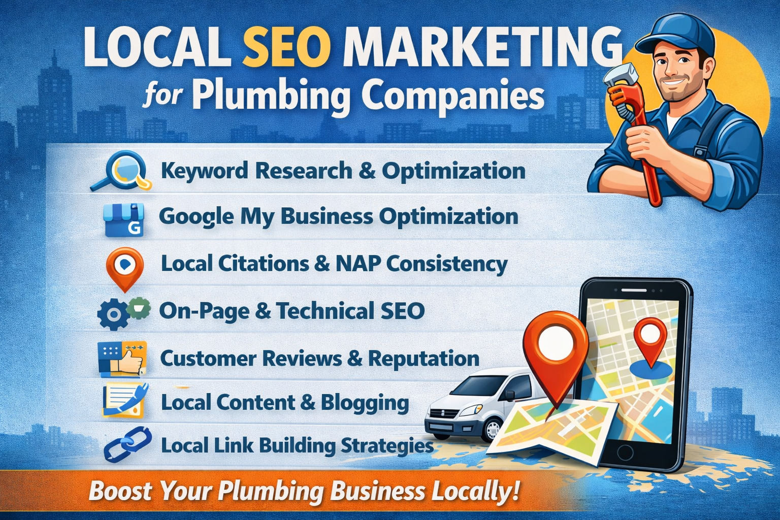 local SEO marketing for plumbing companies